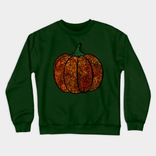 Zentangle Pumpkin - Color Crewneck Sweatshirt